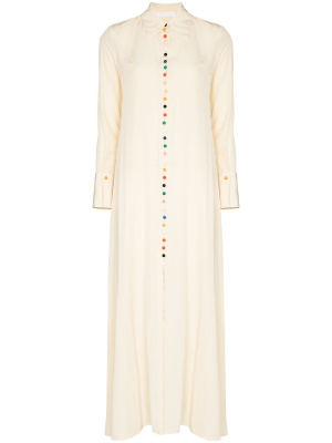 

Crepe maxi shirtdress, Chloé Crepe maxi shirtdress