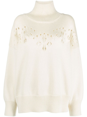 

Pointelle-knit wool jumper, Chloé Pointelle-knit wool jumper