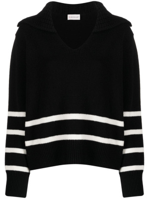 

Stripe-detail knit jumper, Moncler Stripe-detail knit jumper