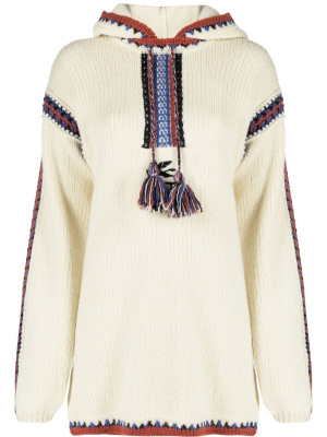 

Crochet-trimmed hooded jumper, ETRO Crochet-trimmed hooded jumper