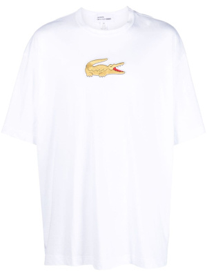 

X Lacoste Crocodile-patch cotton T-shirt, Comme Des Garçons Shirt X Lacoste Crocodile-patch cotton T-shirt