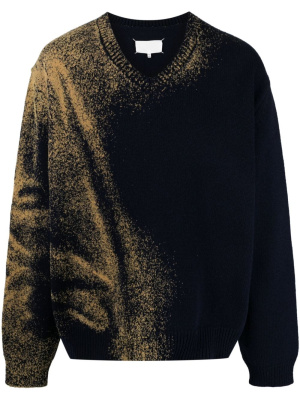 

Spray paint-effect wool jumper, Maison Margiela Spray paint-effect wool jumper