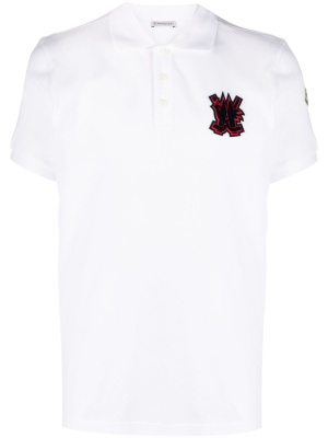 

Logo-patch cotton polo shirt, Moncler Logo-patch cotton polo shirt