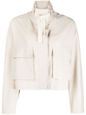 

Cargo-pocket cropped jacket, Calvin Klein Cargo-pocket cropped jacket