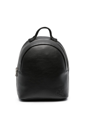 

Embossed-logo faux-leather backpack, Calvin Klein Jeans Embossed-logo faux-leather backpack