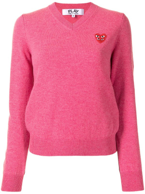 

Heart logo cotton jumper, Comme Des Garçons Play Heart logo cotton jumper