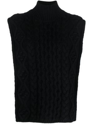 

Liia cable-knit vest, Loulou Studio Liia cable-knit vest