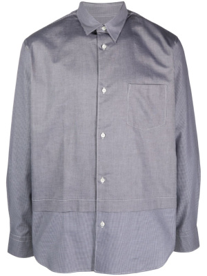 

Check-pattern panelled cotton shirt, Comme Des Garçons Homme Check-pattern panelled cotton shirt