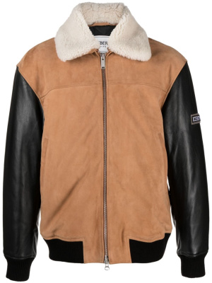 

Colour-block leather jacket, Iceberg Colour-block leather jacket