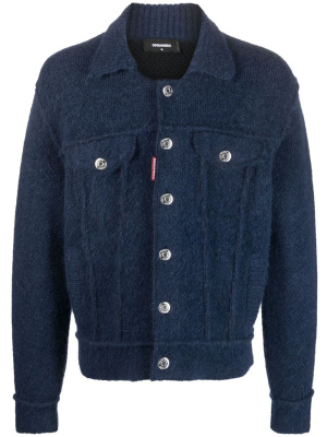 

Button-up wool-blend jacket, Dsquared2 Button-up wool-blend jacket