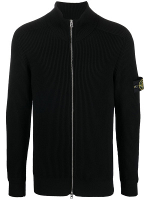 

Zip-fastening logo-patch sweatshirt, Stone Island Zip-fastening logo-patch sweatshirt