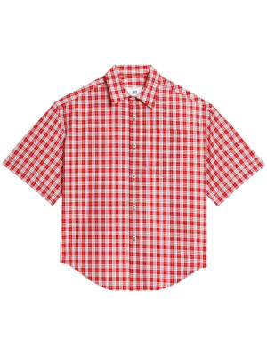 

Checked short-sleeve shirt, AMI Paris Checked short-sleeve shirt