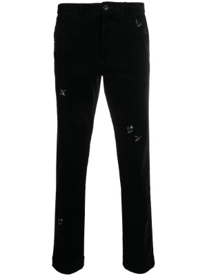 

Embroidered-design straight trousers, Polo Ralph Lauren Embroidered-design straight trousers