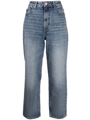 

High-waisted cropped jeans, GANNI High-waisted cropped jeans