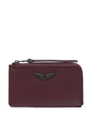 

Logo-plaque leather wallet, Zadig&Voltaire Logo-plaque leather wallet