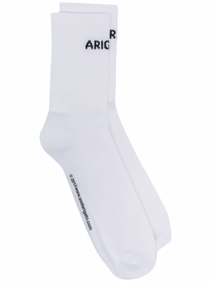 

Logo-knit stretch cotton socks, Axel Arigato Logo-knit stretch cotton socks