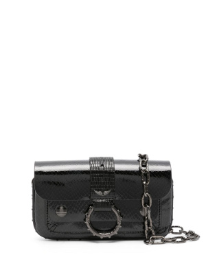 

Kate crocodile-embossed shoulder bag, Zadig&Voltaire Kate crocodile-embossed shoulder bag