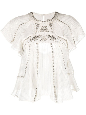 

Orna cut-out lurex blouse, ISABEL MARANT Orna cut-out lurex blouse