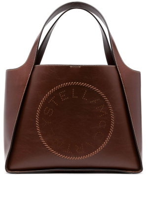 

Logo-perforated tote bag, Stella McCartney Logo-perforated tote bag