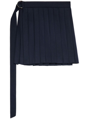 

Pleated virgin wool miniskirt, AMI Paris Pleated virgin wool miniskirt
