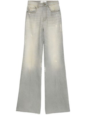 

Wide-leg organic-cotton jeans, AMI Paris Wide-leg organic-cotton jeans
