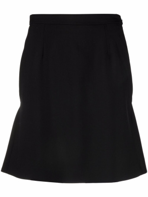 

High-waisted ruffle-hem mini skirt, Alexander McQueen High-waisted ruffle-hem mini skirt