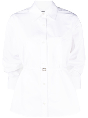 

Detachable-belt stretch-cotton shirt, Alexander Wang Detachable-belt stretch-cotton shirt