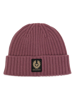 

Logo-patch ribbed beanie, Belstaff Logo-patch ribbed beanie