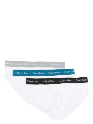 

Logo-waistband briefs (pack of three), Calvin Klein Underwear Logo-waistband briefs (pack of three)