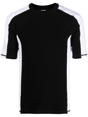

Colour-block logo-print T-shirt, Balmain Colour-block logo-print T-shirt