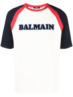 

Logo-print cotton T-shirt, Balmain Logo-print cotton T-shirt
