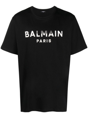 

Logo-print cotton T-shirt, Balmain Logo-print cotton T-shirt