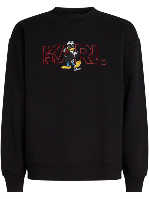 

X Disney embroidered logo sweatshirt, Karl Lagerfeld X Disney embroidered logo sweatshirt