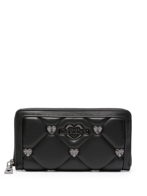 

Logo-plaque quilted wallet, Love Moschino Logo-plaque quilted wallet