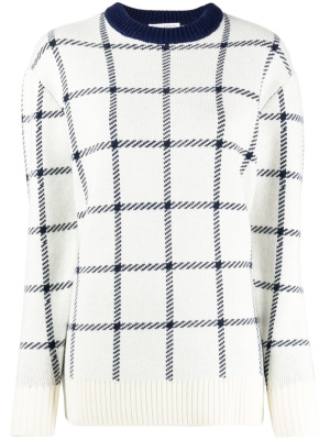 

Check-print wool jumper, JW Anderson Check-print wool jumper