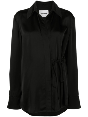 

Tie-fastening wrap shirt, Jil Sander Tie-fastening wrap shirt