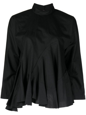 

Pleated flared-hem top, Comme des Garçons TAO Pleated flared-hem top