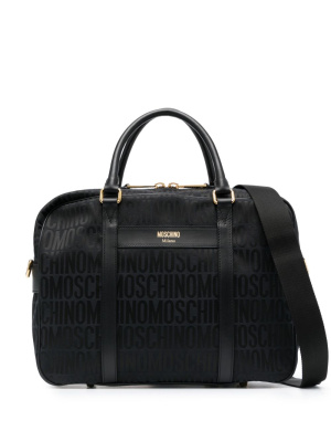 

Logo-print laptop bag, Moschino Logo-print laptop bag