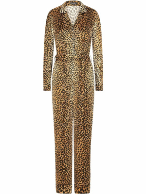 

Silk-blend leopard print jumpsuit, Dolce & Gabbana Silk-blend leopard print jumpsuit