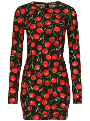 

Cherry-print minidress, Dolce & Gabbana Cherry-print minidress