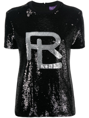 

Logo sequin T-shirt, Ralph Lauren Collection Logo sequin T-shirt