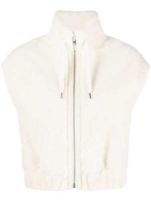 

Qian shearling zip-up gilet, IRO Qian shearling zip-up gilet