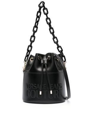 

Logo-plaque bucket bag, Versace Jeans Couture Logo-plaque bucket bag