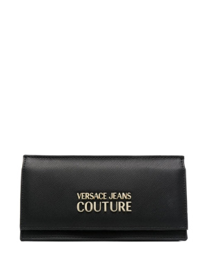 

Logo-plaque textured wallet, Versace Jeans Couture Logo-plaque textured wallet