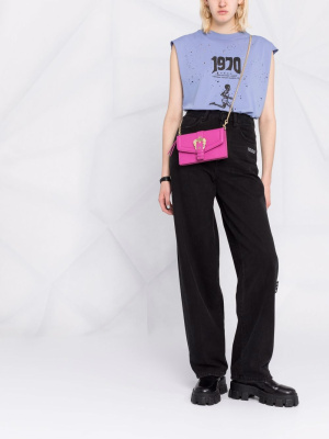 

Logo-buckle clutch bag, Versace Jeans Couture Logo-buckle clutch bag