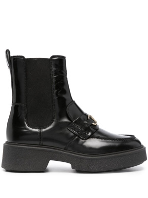 

45mm logo-plaque ankle boots, Tommy Hilfiger 45mm logo-plaque ankle boots