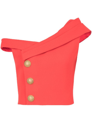 

Asymmetric one-shoulder top, Balmain Asymmetric one-shoulder top