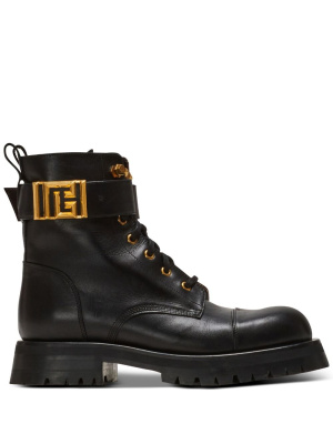 

Romy lace-up leather boots, Balmain Romy lace-up leather boots
