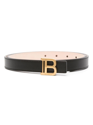 

B logo-buckle leather belt, Balmain B logo-buckle leather belt