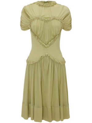 

Gathered Heart Shaped mini dress, Victoria Beckham Gathered Heart Shaped mini dress